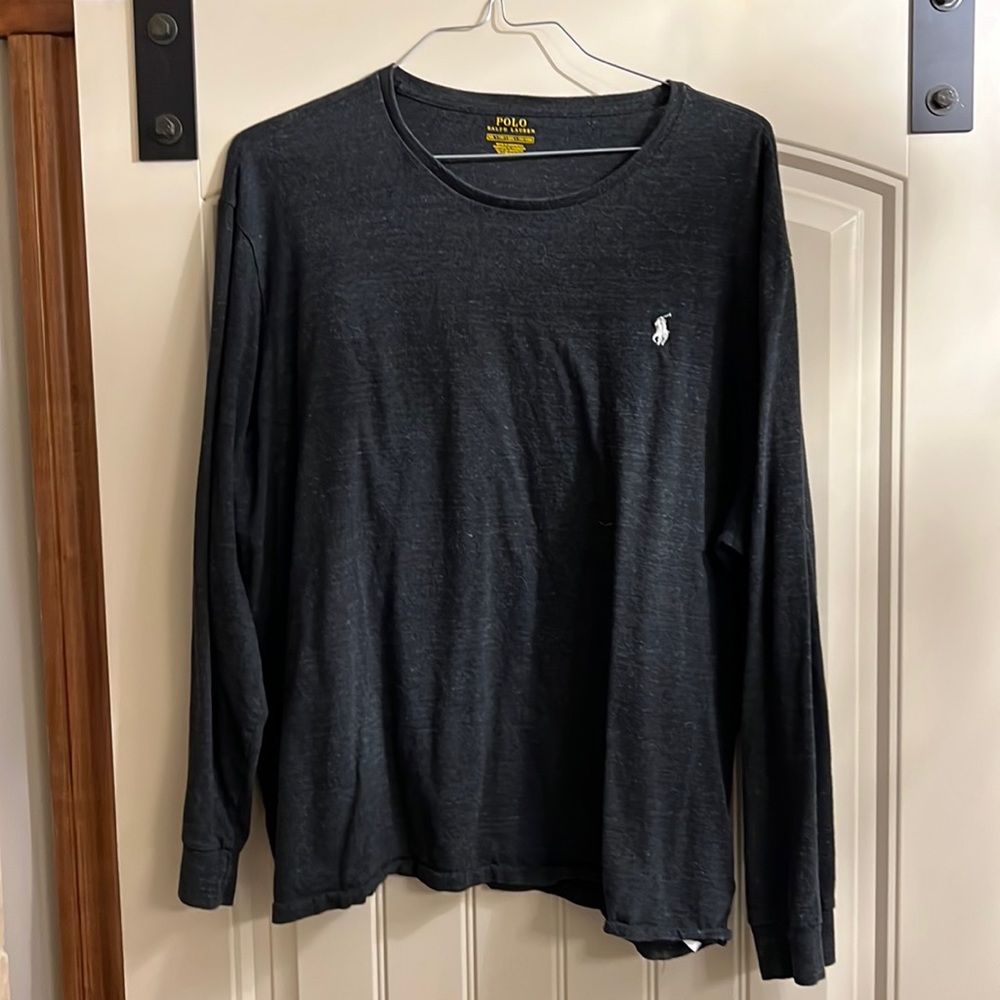 Long sleeve Polo t-shirt, non-smoking home.